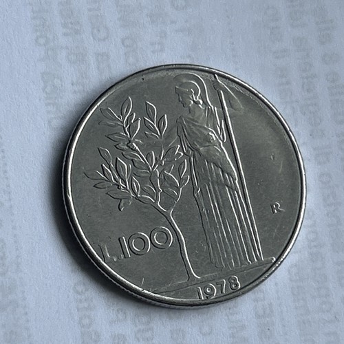 Moneta italiana 100 lire - italiana,
