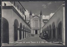 Cartolina Cascia Facciata del Nuovo Tempio S. Rita Viale Accesso AUTO L548