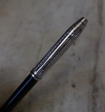 Molto Bella Penna a Sfera Cross Century IN Resina Nero - Tappo Cromato Guilloche