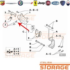 LANCIA DELTA 844 VITE SPURGO PINZA FRENI POSTERIORI NUOVO ORIGINALE 9949356