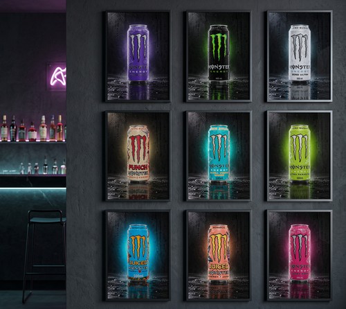 Lot monster energy affiches - 9,