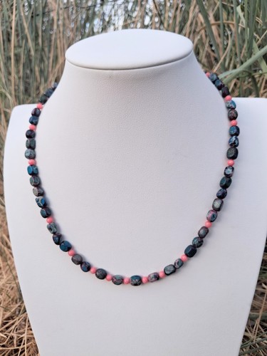 Collana navajo blu viola - collana,
