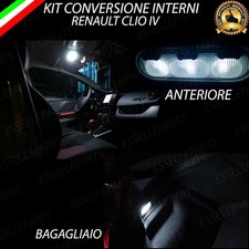 KIT FULL LED INTERNI RENAULT CLIO 4 IV PLAFONIERA + LUCE BAGAGLIAIO 6000K CANBUS