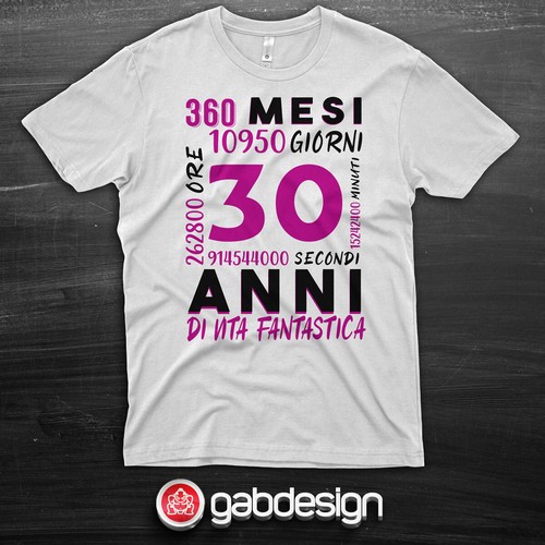 Shirt anni idea - idea, regalo