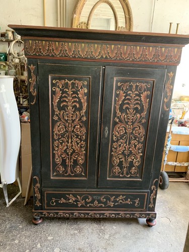 Armadio decorato antico - armadio,
