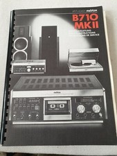 Manuale revox b710 mkii - revox, schemi