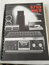 Manuale Revox b710 MkII Schemi Elettrici 
