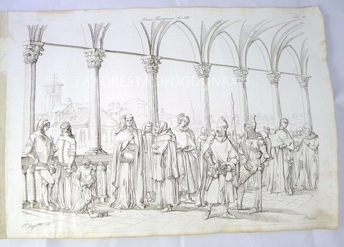 Stampa antica disegno storia - antica,