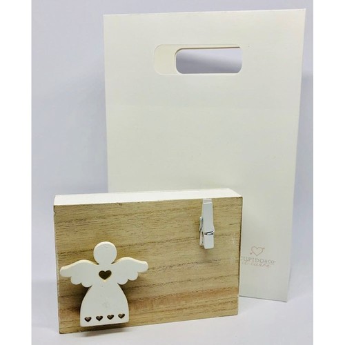 Quadro legno angelo con - angelo,