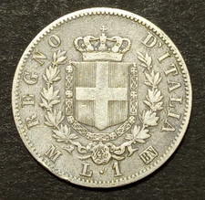 1 LIRA 1863 M BB MILANO LIRE