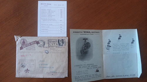 Brevetti roma 1941 caffè - roma,