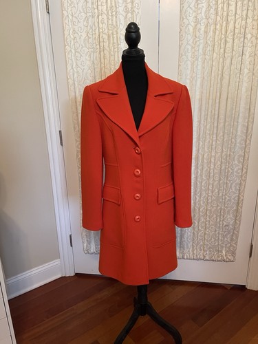 Cappotto lana arancione