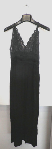 Vestito nero bretelle - vestito,