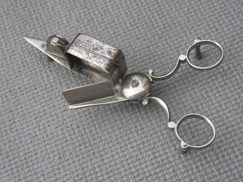 Antique candle snuffer wick - snuffer, &