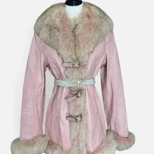 Giacca pelle rosa - giacca, da