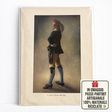 Stampa antica paggio ritratto