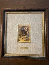QUADRO SU FOGLIA ORO ZECCHINO