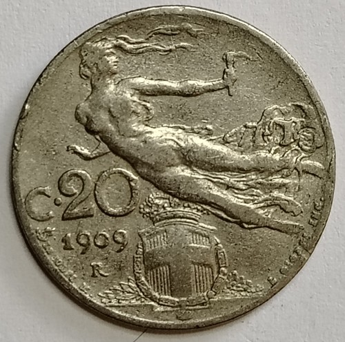 Regno italia 20 centesimi - regno, d'italia