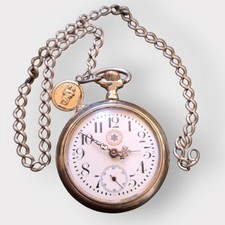 Raro orologio da tasca Cortebert Superieure 1920, scappamento Roskopf