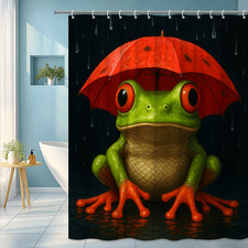 Tenda da doccia a rana carina