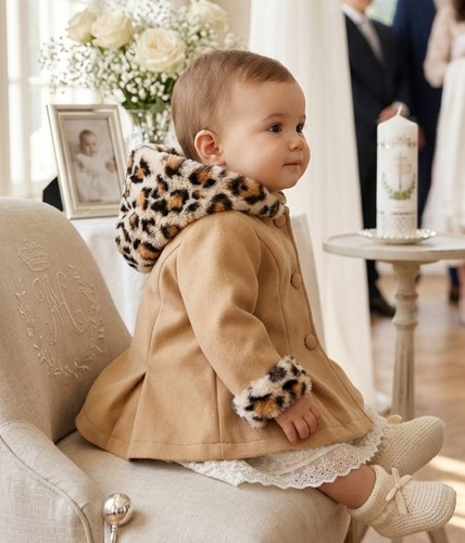 Cappotto bambina battesimo