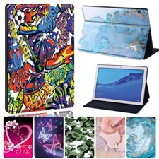 Custodia supporto tablet pelle PU per Huawei MediaPad T3/T5/M5/M5 Lite + penna