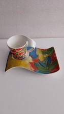 Set 4 tazze e piattini da