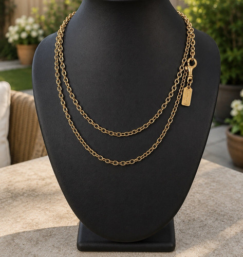 Collana catena cavo doppio