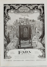 RADIO FADA SIARE ILLUSTRAZIONE ALDO AMBROGIO PUBBLICITA' 1932