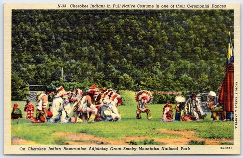 Cartolina cherokee indiani - cartolina,