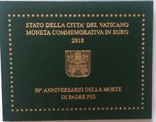 VATICANO 2018 MONETA 2 EURO 50° ANNIVERSARIO MORTE PADRE PIO FDC