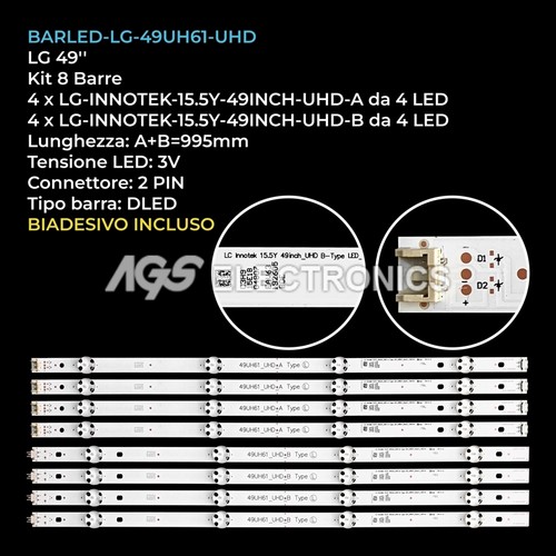 Kit barre strip - tv, lg