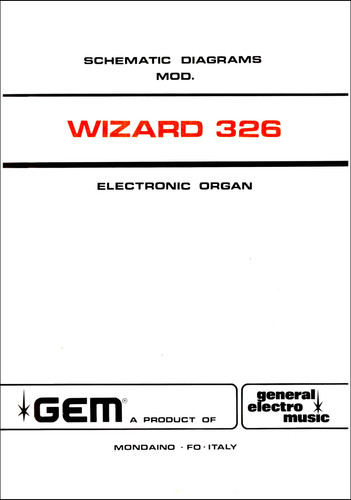 Gem wizard 326 service manual - 326,