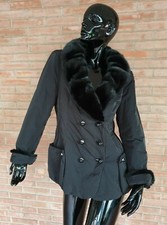 Piumino fourrure pelz doudoune Daunenjacke in visone nero mink nerz down jacket