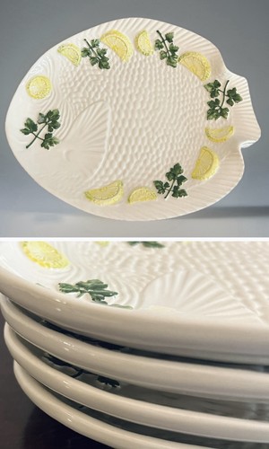 Bassano italia maiolica - italia, pesce