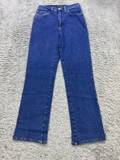 Vitamina Jeans Donna 26 Vita Alta Gamba Dritta Mamma Denim Vintage Made In Italy Y2K