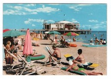 Senigallia, la spiaggia, cartolina lucida a colori, viaggiata 1973 /
