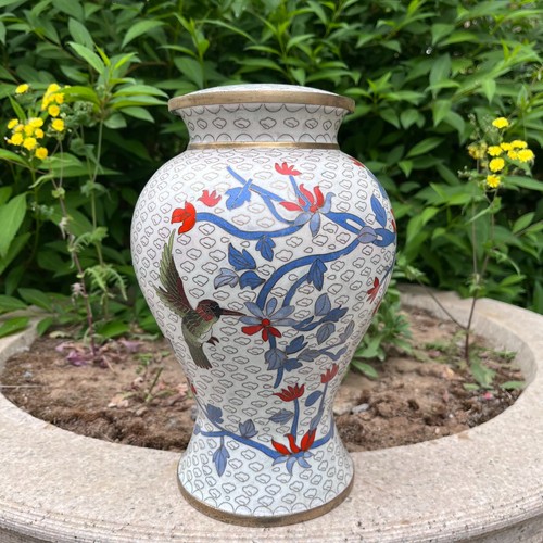 Vaso vaso colibrì fiori