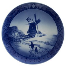 ROYAL COPENHAGEN PIATTO DI NATALE 1963 ORIGINALE PORCELLANA SECONDA SCELTA