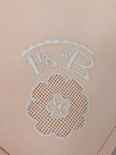Linen and cotton - linen, embroidered