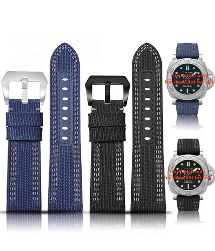 Cinturino nylon nero blu verde