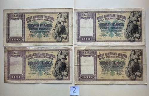 Lotto banconote 100 franchi - lotto,