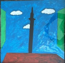 Tano Festa (1985) 80x80 cm Archivio Soligo No Mario Schifano Franco Angeli - 