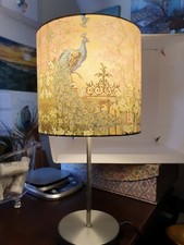 Lampada da comodino decoupage