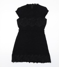 Zara donna nero misto cotone