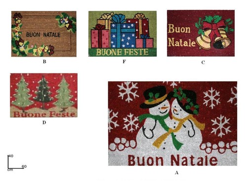 Tappeto zerbino natalizio - tappeto,
