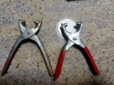 2 Pinze per occhielli ETC  pinze per lavorazione pelle pinze artigianali