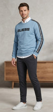 Felpa girocollo uomo Guess Los