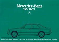 Catalogue Brochure Mercedes 190 / 190 E W201 01/1983 France