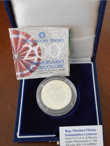 Italia 10000 lire - italia, argento